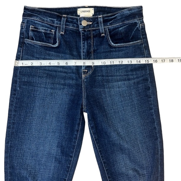 {NWOT L’AGENCE High Rise Maigre Vintage Destruct Luxury High Waist Jeans Size 26 - Picture 11 of 13